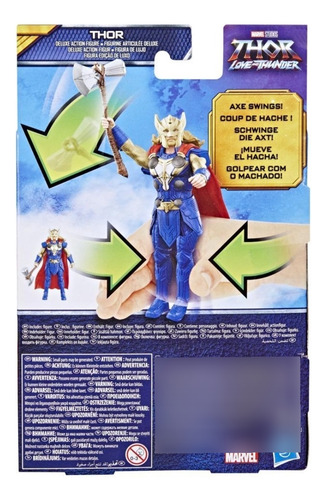 Figura De Acción Thor Love And Thunder Marvel Studios Hasbro