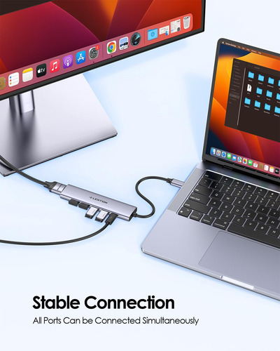 Lention Adaptador Multipuerto Usb C Hub Con Carga Pd De 100
