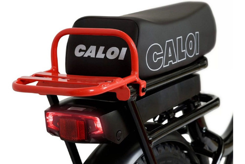 Bicicleta eléctrica Caloi Mobylette 350w con freno hidráulico, color negro
