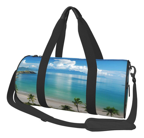 Hermosa Bolsa Lona Playa Puesta Sol Para Hombr Mujer Deporte