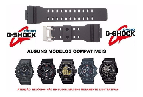 Pulseira Para Casio G-shock Ga-300 Gac-100 Ga-120bb