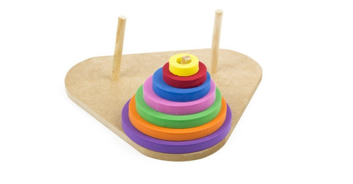 Imagem 1 de 5 de Torre De Hanói - Metodologia Montessoriana - Mmp