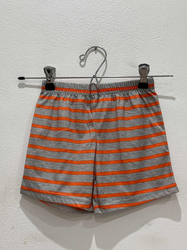 Short Carters 3 Años Gris Y Naranja - 100% Poliéster