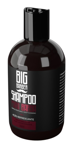Shampoo Para Barba Big Barber 250ml Atacado Com 2 Unidades