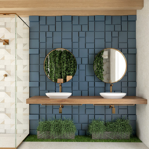 Imagem 8 de 10 de Revestimento De Pvc 3d Parede E Teto Placa Decorativa 50x50
