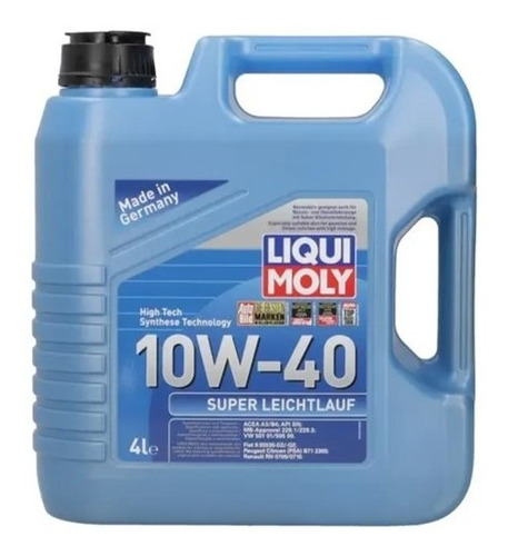 Aceite Liqui Moly 10w40 S. Plymouth Laser 2.0l