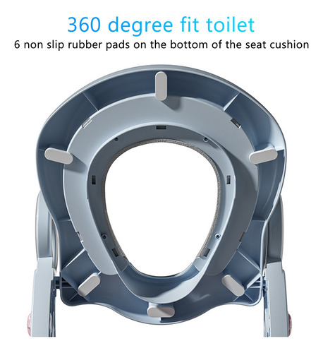 Escada Higiênica Dobrável E Confortável Para Banheiro Potty