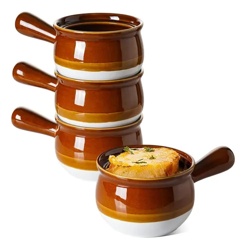 Tazones De Sopa De Cebolla Franceses De Le Tauci, 22 Onzas D