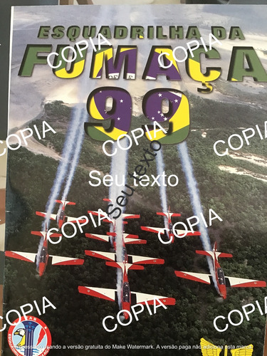 Poster Folder Vários Anos Esquadrilha Da Fumaça Para Colecao (Usado)