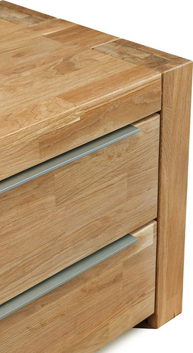 Imagen 2 de 7 de Mesa De Noche Madera 100% Maciza De Roble Ref: Maciza106