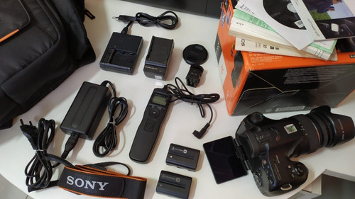 Imagem 3 de 10 de Sony Dslr A57 16.1mp+cartão 32gb+bolsa+timelapse+fonte+sapat
