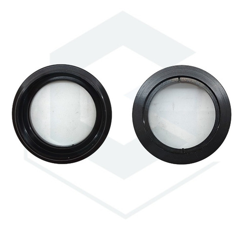 Lente Barlow 1x Con Rosca De 48mm Para Microscopios Color Negro