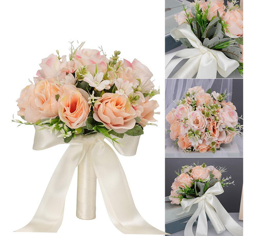 Am De Novia Estilo Vintage Toss Bouquet Flores Artificiales