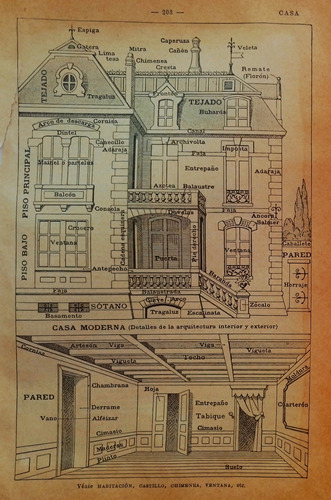Impreso Antiguo Arquitectura: Casa Circa 1930 13 X 18 Cm