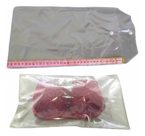 Embalagem Com Botão Para Conjunto De Lingerie P/gg - 50 Un