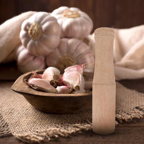 Machacadora De Ajo Wood Pestle Muddler, Herramienta Para Mac