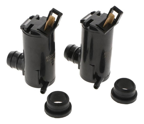 2 Piezas Universal 12v Coche Vehículos Lavaparabrisas Bomba