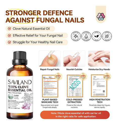 Tratamiento De Hongos En Uñas Y Uñas, Aceite De Clavo Savila