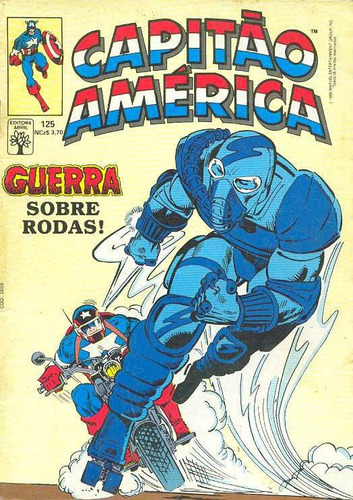 Capitão América 125 Marvel Editora Abril Formatinho