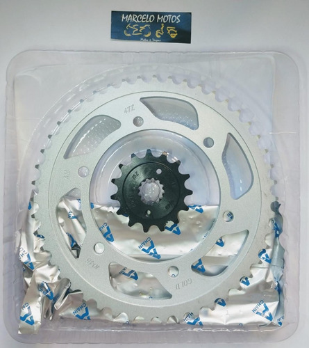 Kit Relação Kmc Com Retentor Honda Xlv 700 16/47