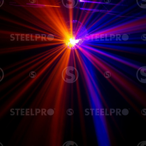 Imagen 9 de 9 de Steelpro - Esfera De Espejos Retro Motorizada 12