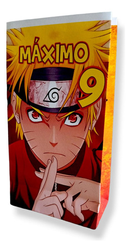 10 Bolsitas Sorpresita Personalizada Naruto- Kotillonk