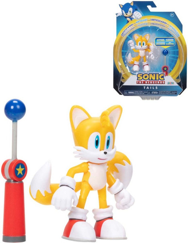 Personaje Tails De Sonic The Hedgehog De 10 Cm Articulado