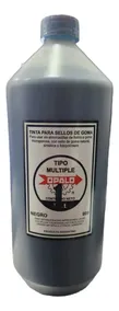 Tinta Para Sellos De Goma Al Agua Negra Opalo 999 500ml