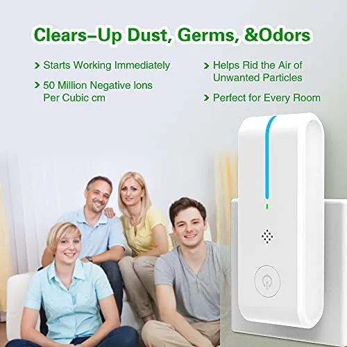 Pure Air - Purificador De Aire Enchufable Mini Home De 3 Uni