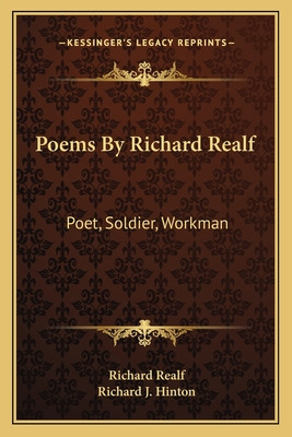 Libro Poems By Richard Realf: Poet, Soldier, Workman - Re...