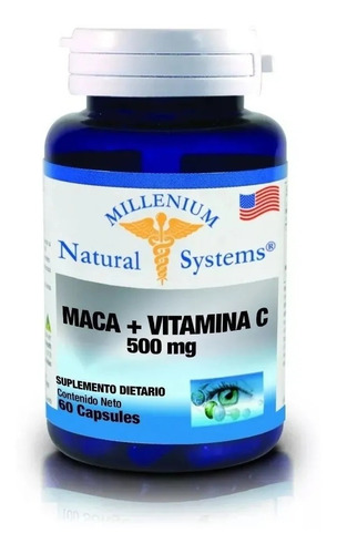 Maca + Vitamina C 500 Mg X 60 Cap  System