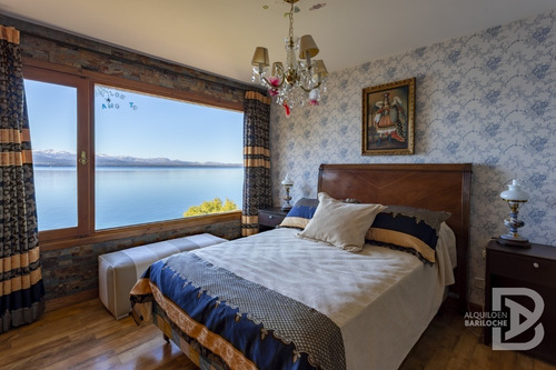 Imagen 9 de 23 de Alquiler Casa En Bariloche Con Costa De Lago Nahuel Huapi. 10 Pax. Km5. 360.