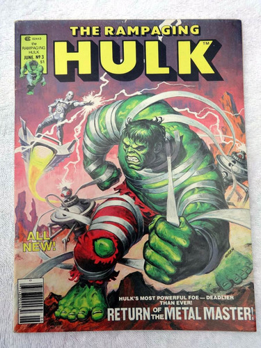 The Rampaging Hulk Nº 3 - Alfredo Alcala - Buscema - 1977