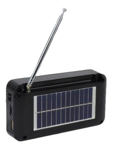 Bocina Portatil Radio Fm Usb Bluetooth Con Panel Solar