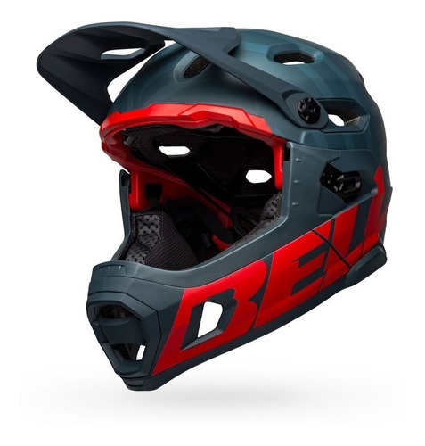 Casco Bell Super Dh Spherical Para Mtb Blue/crms