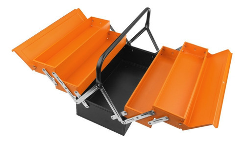 Caja Herramientas Chapa Pintada Al Calor 3 Niveles Wokin Color Naranja claro