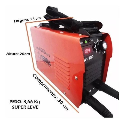 Maquina Solda Inversora Portatil 160a Twi-180 127/220V