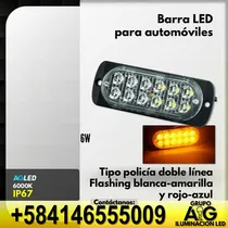 Comprar Barra Led Auto Policia 36w Luz Blanca, Roja Y Azul Flashing