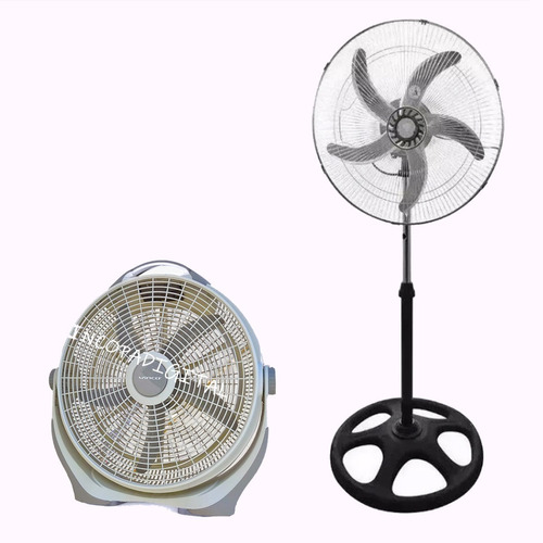 Combo 1 Turbo 20'' + 1 Ventilador Metalico 18'' 3 En 1 Winco