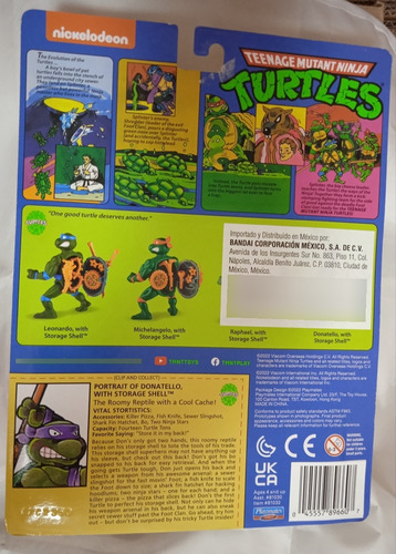 Tortuga Ninja Donatello Retro Playmates