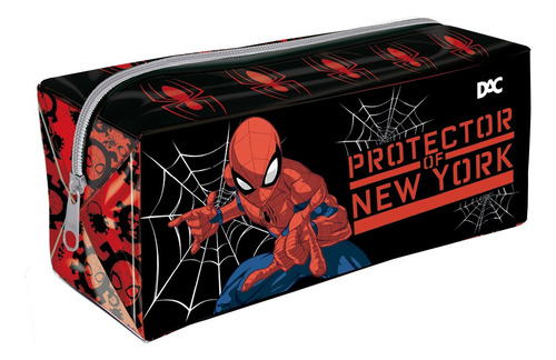 Estojo 1 Divisória G Pvc Cristal Spider Man Dac