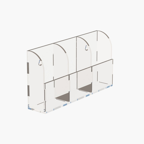 Imagen 3 de 5 de Porta Control Remoto Para Pared Acrílico Base Soporte