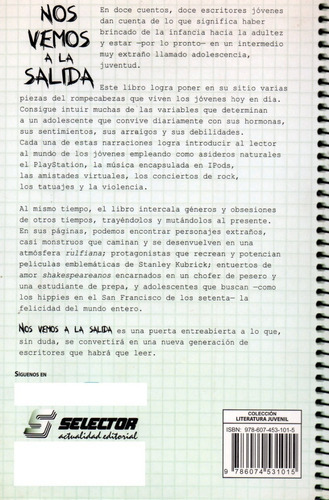 Nos Vemos A La Salida, de Maira Colín. Editorial Selector, tapa blanda en español