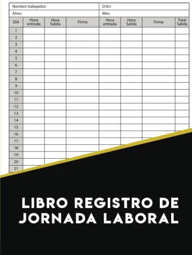 Cod/q4 Libro Registro De Jornada Laboral: Mensual Para Recog
