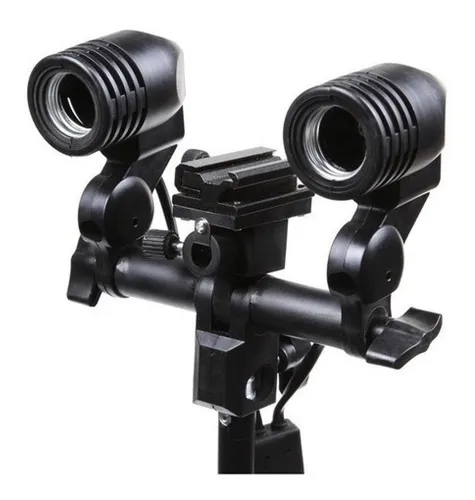 comprar Suporte Soquete Duplo E27 Sombrinha Com Suporte Pu002F Flash Cor da estrutura Preto 110Vu002F220V