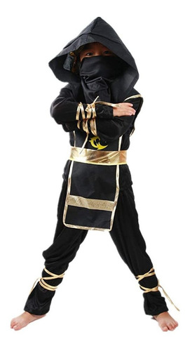 Niños Ninja Traje Rol Juego Disfraz De Halloween Cospl...