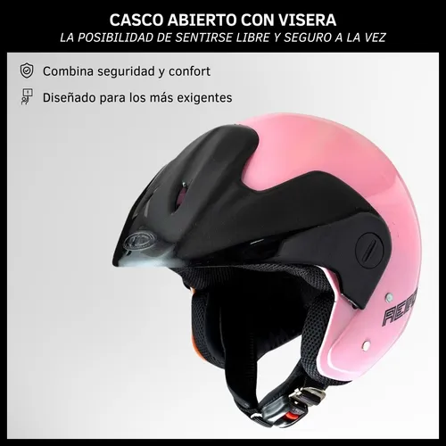 Casco abierto con visera hotsell