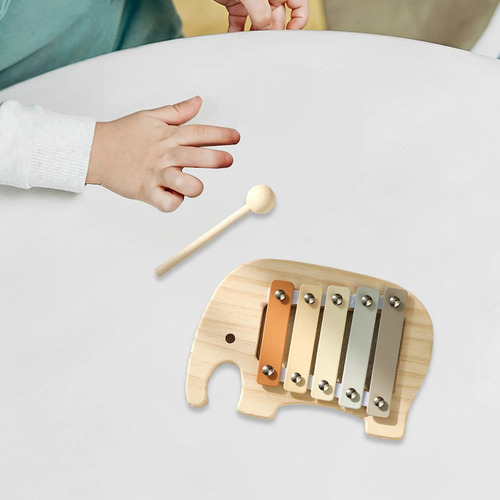 Xilófono De Madera De 5 Notas, Instrumento De Percusión,