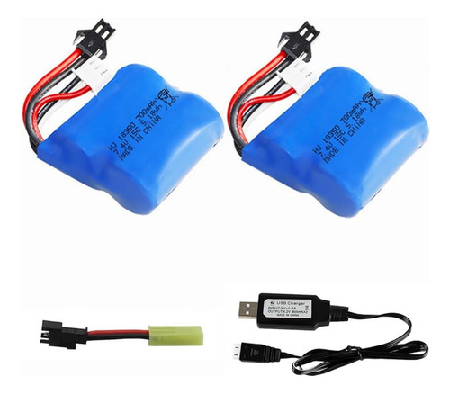 Batería De Iones De Litio De 7.4v 700mah Para Skytech Blue B