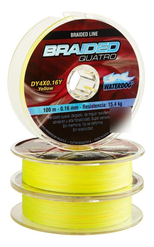 Multifilamento Waterdog Braided 0,18mm 17,1kg 4 Hebras Pesca